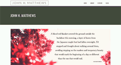 Desktop Screenshot of johnhmatthews.com